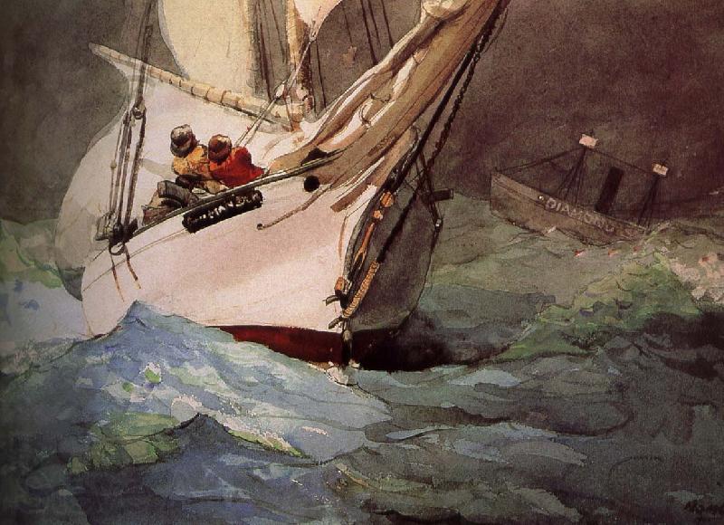 Winslow Homer Diamond a good death Norge oil painting art